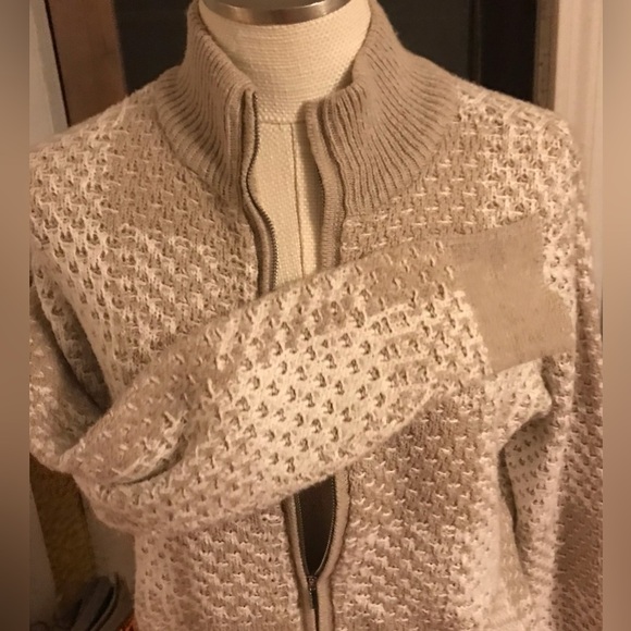 Liz Claiborne Knit Cardigan Sweater with Zipper Size Large - Picture 4 of 6